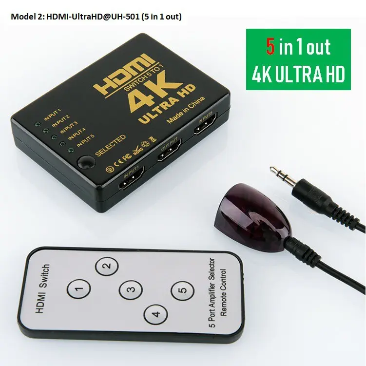 SWITCH 4K HDMI MT-UH501 5-IN TO 1-OUT
